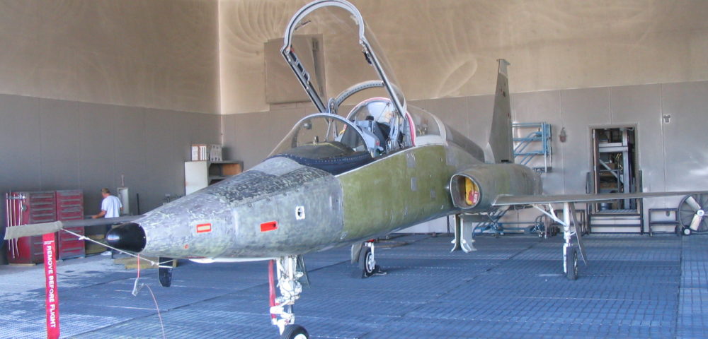 aircraft paint stripping t38